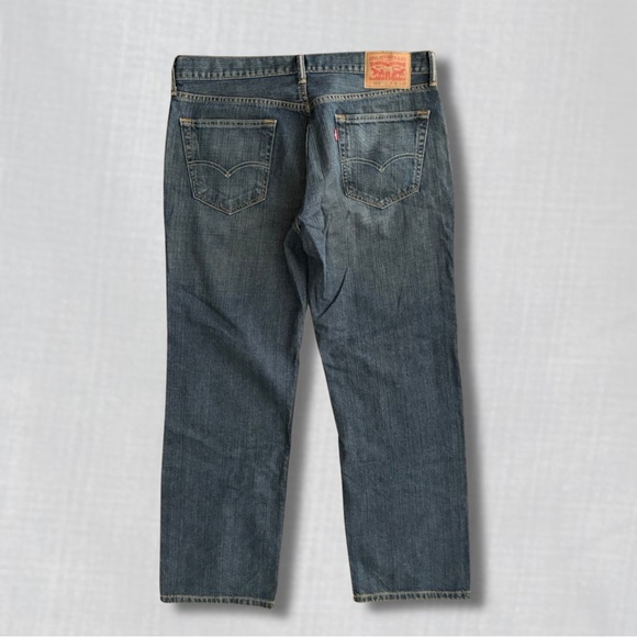 Levi's Dark Blue Straight Jeans | 36x30 - Picture 2 of 3